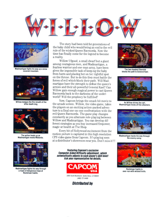 Willow (Japan, English) MAME2003Plus Game Cover